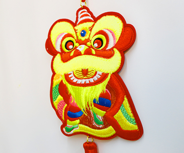 3D Paper Lion hanging Ornament— Dancing Lion greeting for the New Year